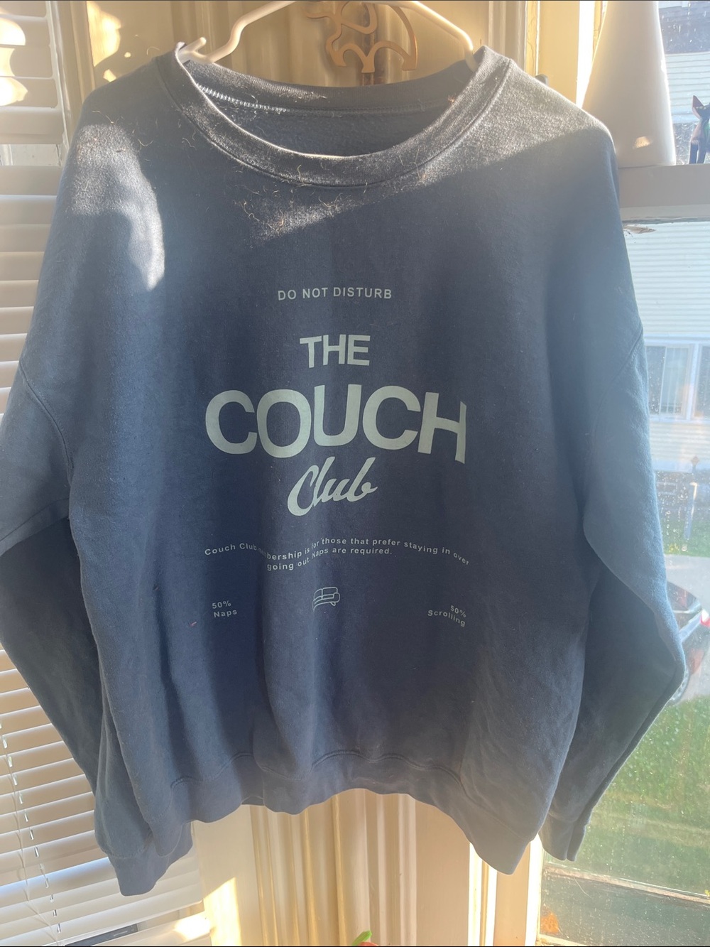 The Couch Club Women's Navy Crewneck Sweatshirt